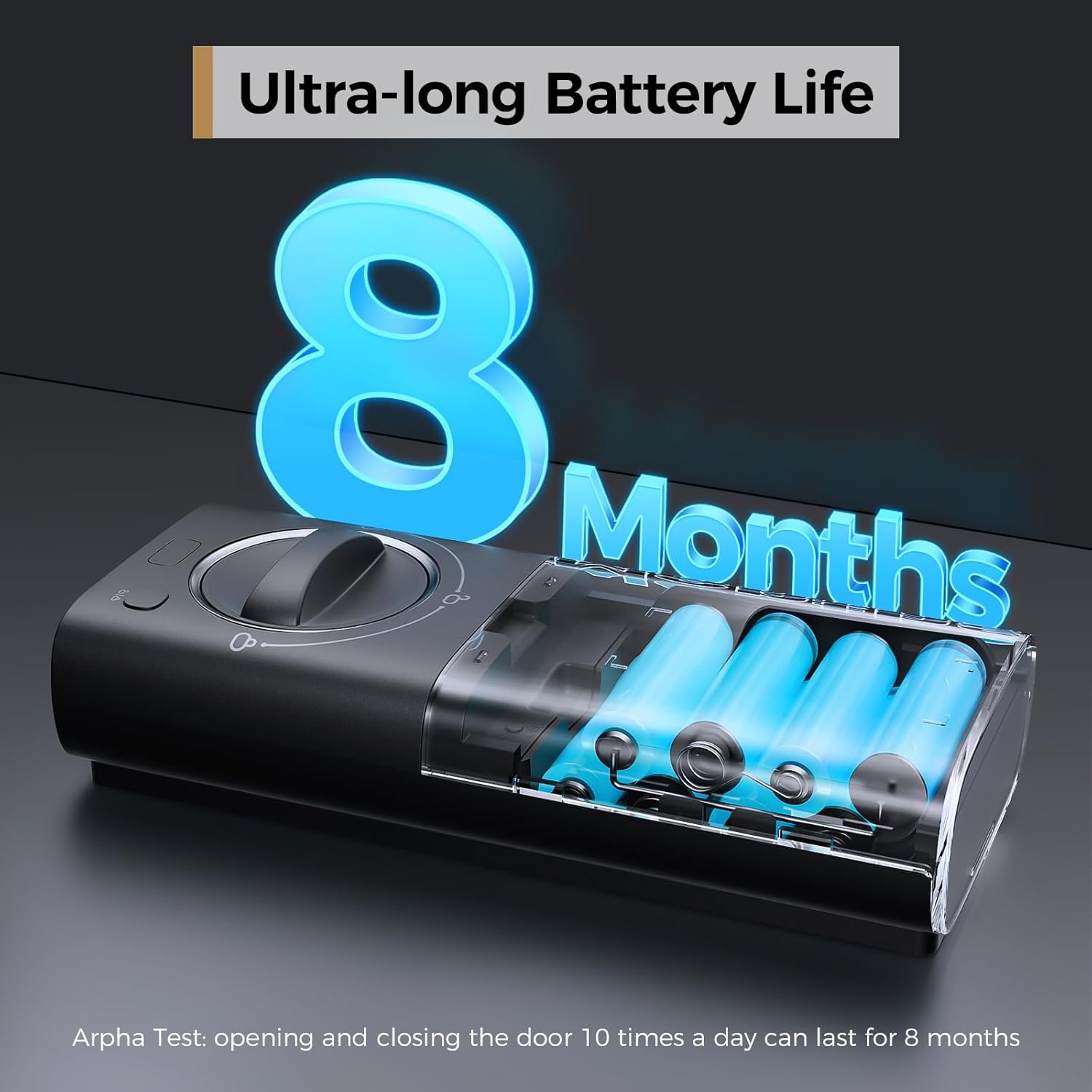 ARPHA Fingerprint Smart Door Lock - Keyless Entry Door Lock, Built-in WiFi Deadbolt with Keypad, APP Remote Control, Easy Installation (WiFi+Fingerprint+Password) ARPHA Fingerprint Smart Door Lock - Keyless Entry Door Lock, Built-in WiFi Deadbolt with Keypad, APP Remote Control, Easy Installation (WiFi+Fingerprint+Password)