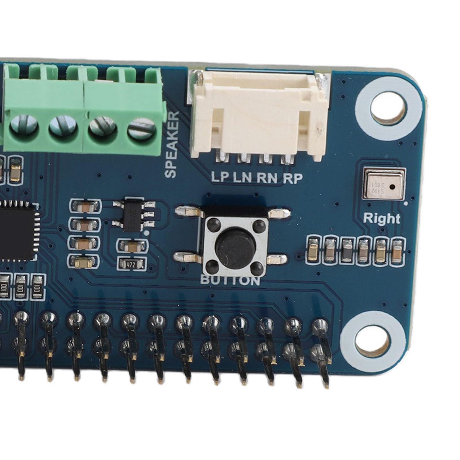 Cuifati Scheda di Espansione Scheda per 5 4B, Modulo Decodificatore Stereo con Chip WM8960, GPIO a 40 Pin, Driver Altoparlante, Jack da 3,5 Mm, Microfono MEMS, Surround 3D Stereo