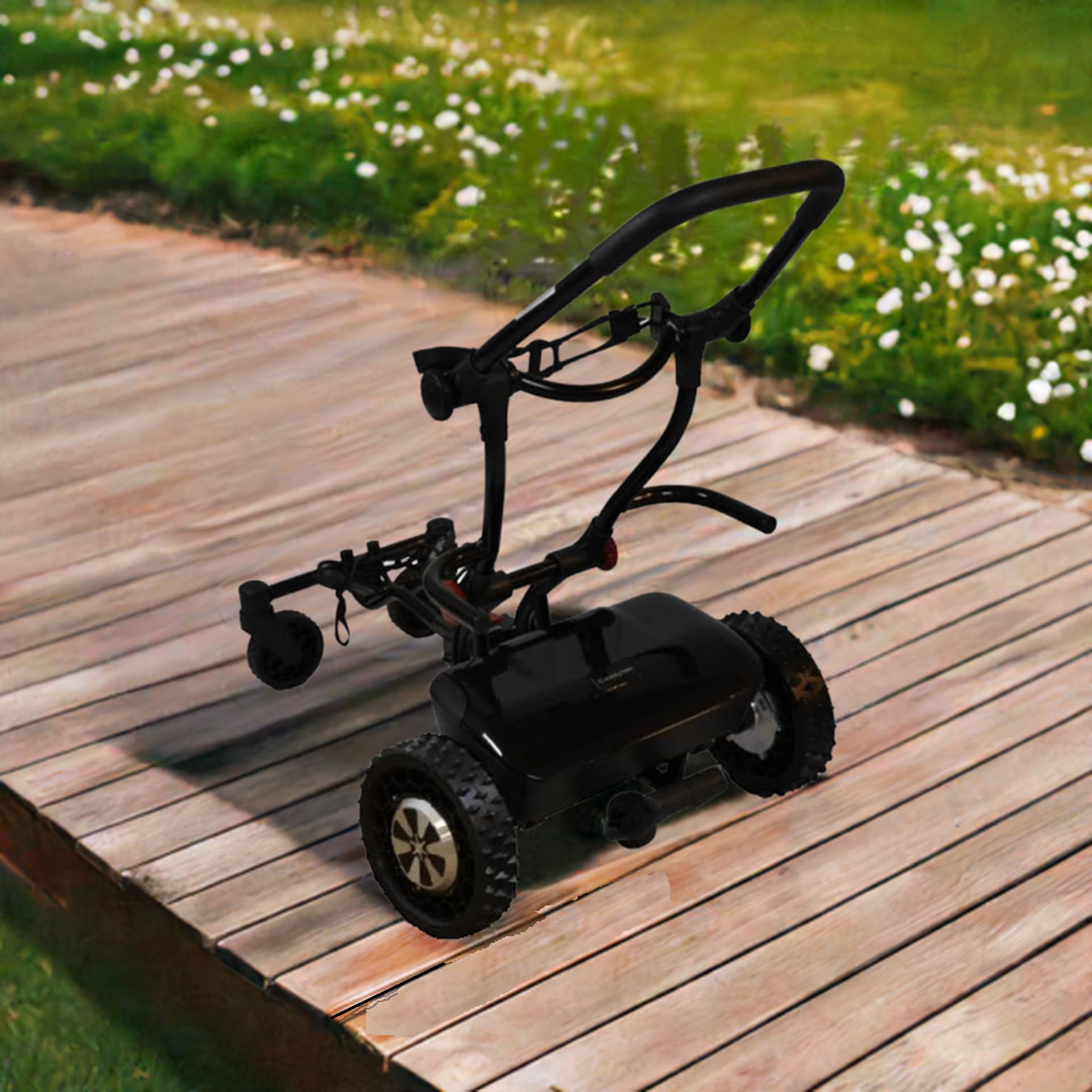 Amazon.com : CaddyTrek R2 Black Electric Golf Follow Cart : Sports