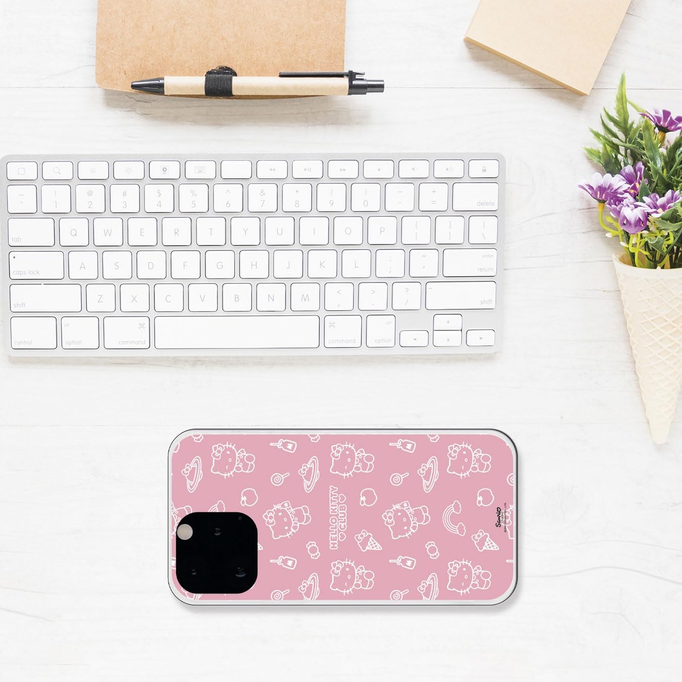 iPhone 13 Pro MAX Case - Hello Kitty Pattern on Pink