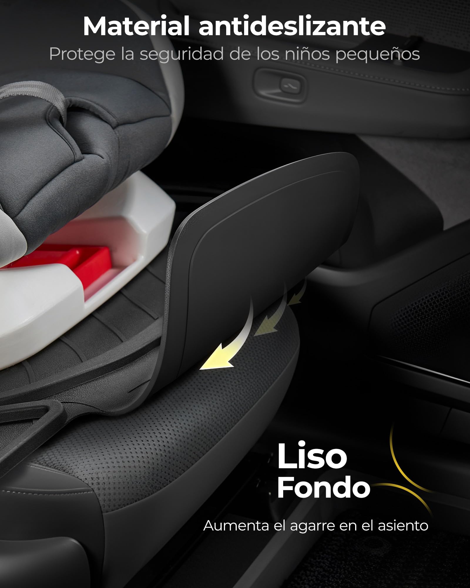 3W Protector Asiento Coche Silla Infantil, Cojín para Silla de Seguridad Infantil para Todo Clima, Forma de Oso, Impermeable, Antideslizante, Limpieza Fácil, Accesorio de Coche