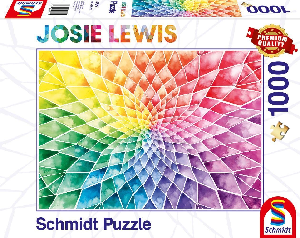 Schmidt Spiele 57577 Josie Lewis, błyszczące kwiaty, puzzle 1000 elementów
