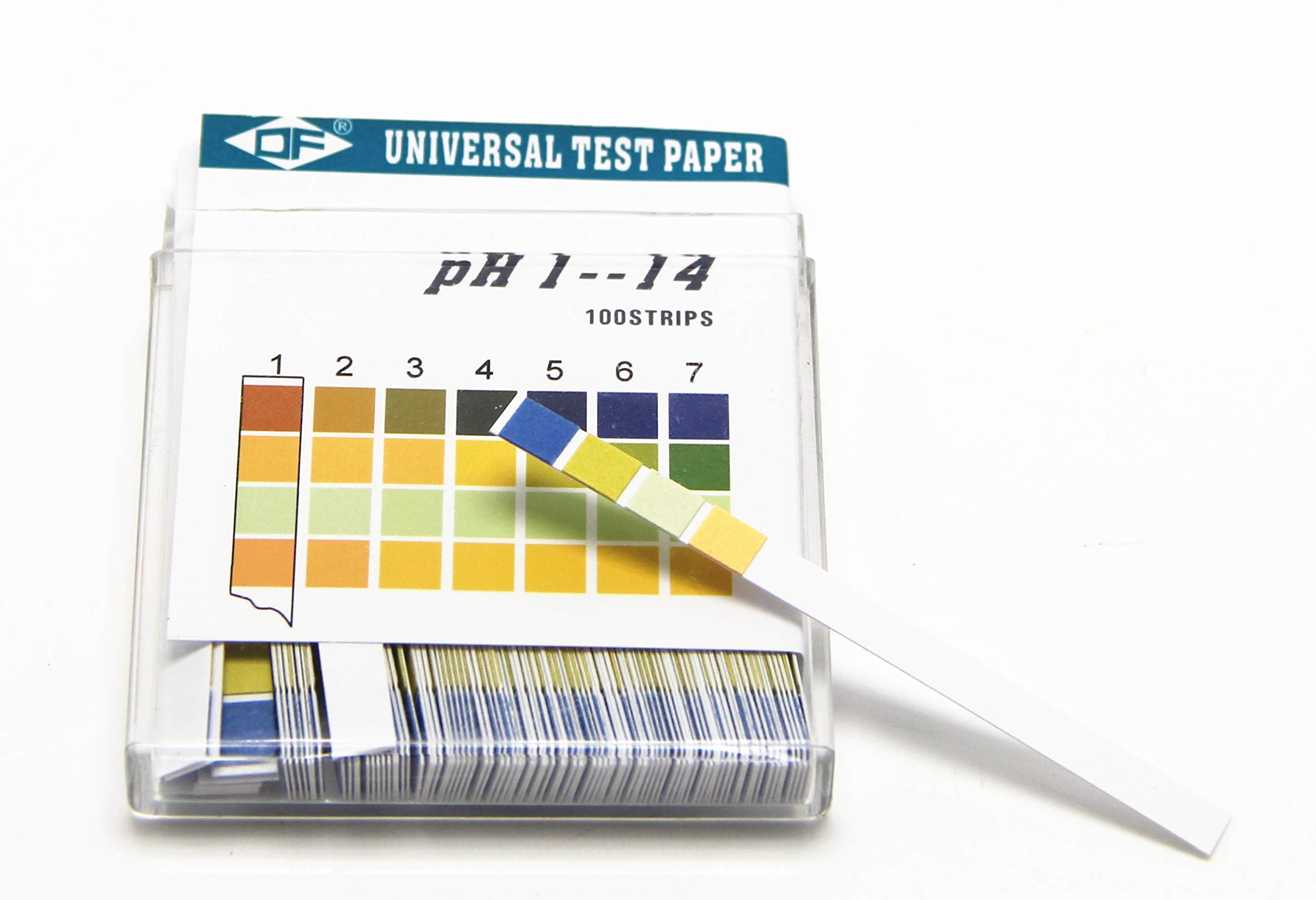 Hanchen Tiras de prueba de pH 10000 ct Pruebas de niveles alcalinos y ácidos de tu cuerpo corporal Monitorea y monitorea tu nivel de pH usando saliva y orina (pH 1-14) (100 paquetes)