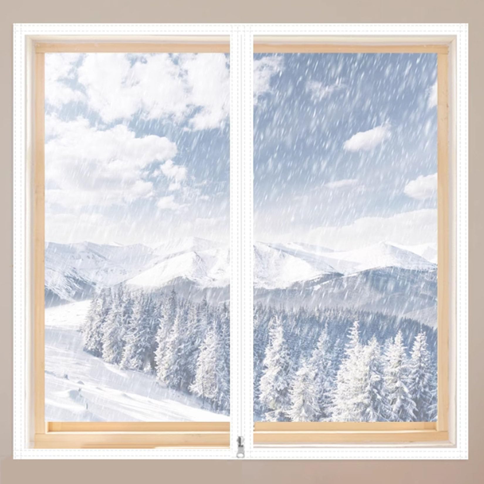 Protection thermique vitres avec film isolant autocollant pour fenêtre et porte