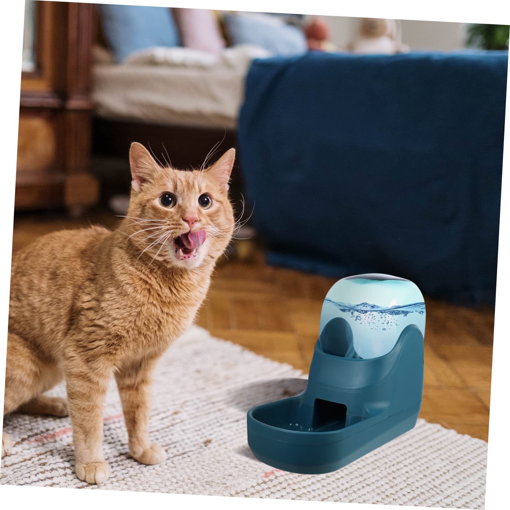 Bebedero Automático para Gatos y Mascotas 3, 8 L Verde | Plástico Desmontable, Dispensación Automática de Agua, Diseño Simple para Casa