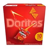 Frito-Lay Doritos Tortilla Chips Nacho Cheese Bags, 1 Oz, 10 Ct