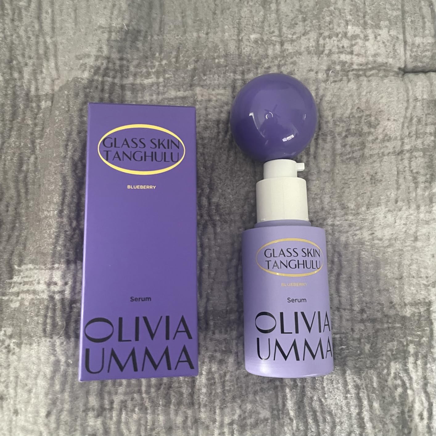 OLIVIAUMMA Olivia Umma Glass Skin Tanghulu Blueberry Serum – Anti Aging Korean Face Serum with Niacinamide & Vitamin C, B, A, E – Brightening & Hydrating Korean Skin Care for Face – 40ml