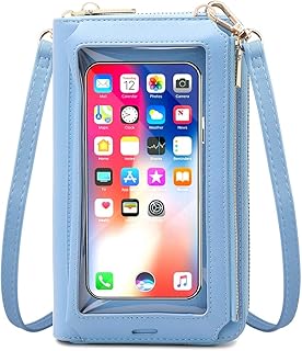 Borsa per telefono touch screen per donna, piccola borsa a tracolla piccola borsa a tracolla RFID porta carte di credito
