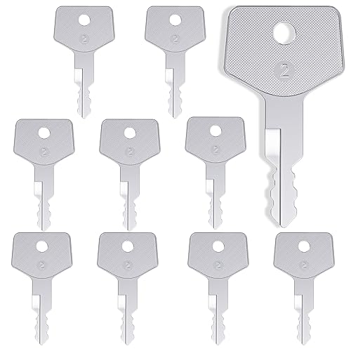 Miniatura 13 de Llave de encendido pesada, paquete de 10 llaves 8H5306 CAT de desconexión para Caterpillar, baterías de encendido antiguas y máquinas Komatsu