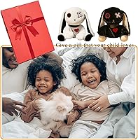 Vista 5 de Muñeca de conejo de peluche, animal de peluche de conejo aterrador, juguete de pie - Negro