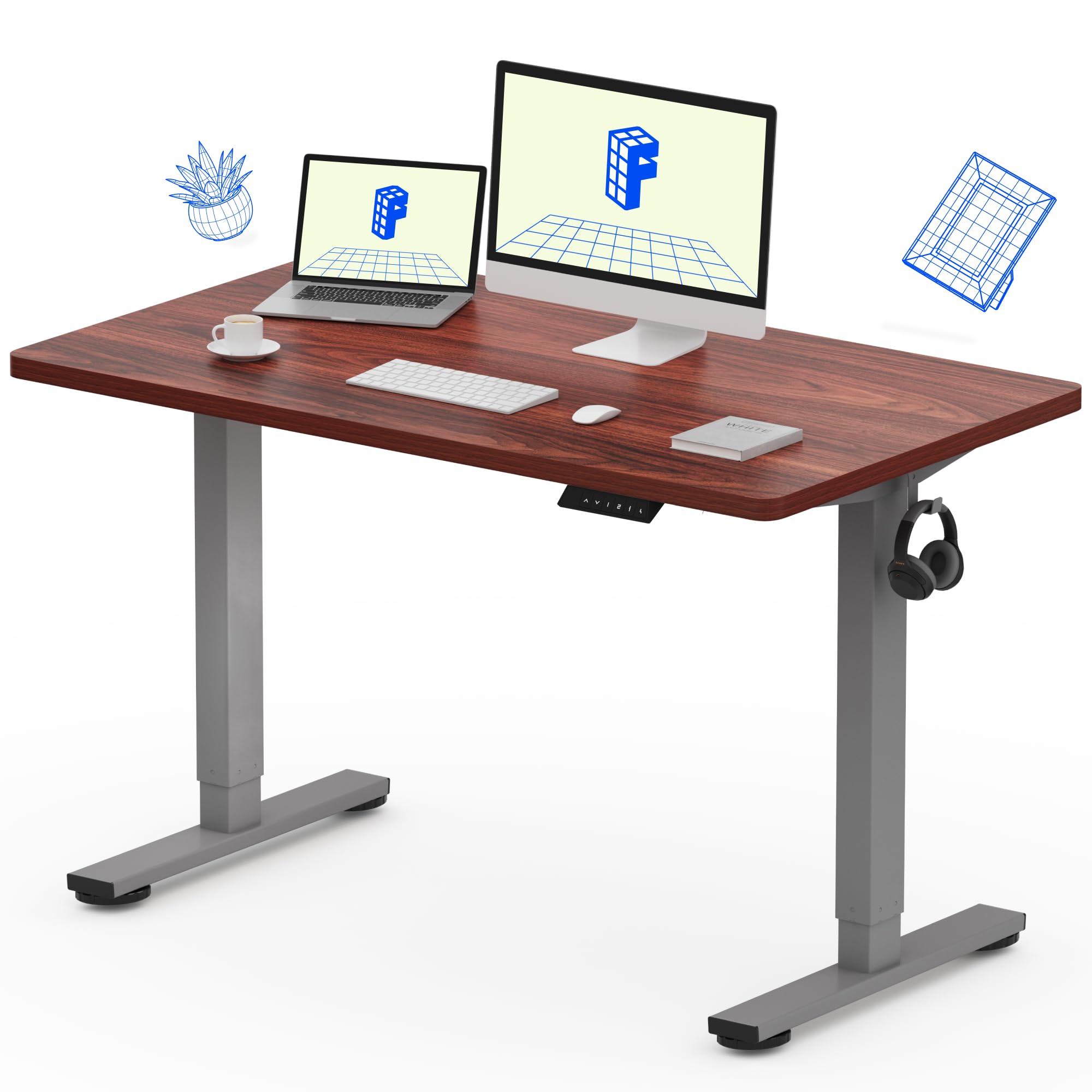 Flexispot EF1ブラック, PR1407 140x70cm FlexiSpot 昇降式デスク 昇降デスク 電動 Flexispot EF1 Pro