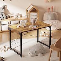 Vista 85 de CubiCubi Escritorio para computadora, escritorio pequeño de oficina en casa de 40 pulgadas, mesa de PC de estilo moderno y simple para el hogar