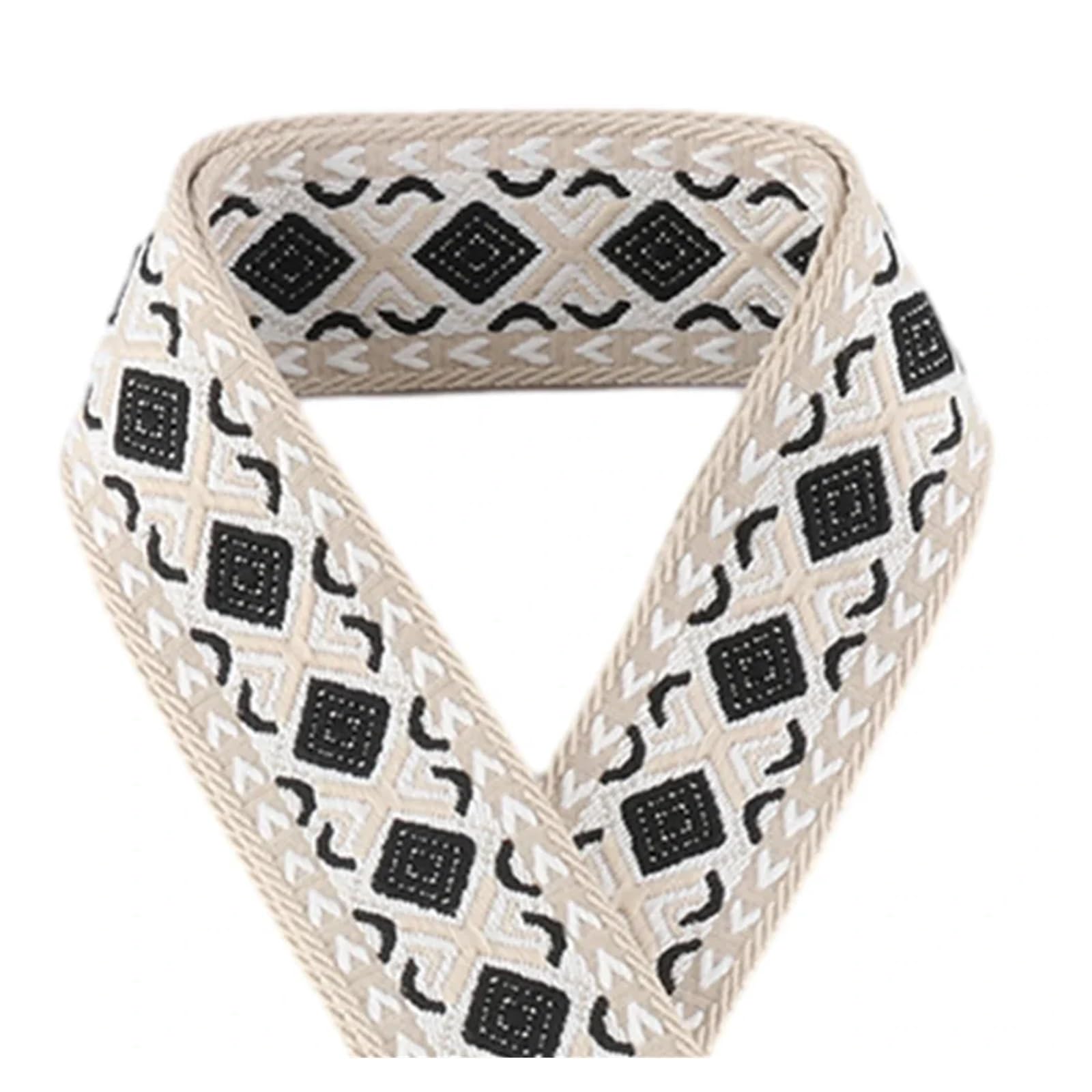 5/10/50Yards 50mm Jacquard Strapping Webbing Ethnic Style Decoration Ribbons(KJ179,5yards)
