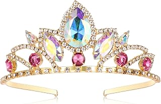 Vinjewelry Rapunzel Crown Tiara Party Headband Hollowen Costume Decoration
