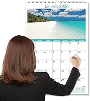 Vista 11 de SUNEE Calendario de pared 2026 grande de 22.75 x 15.5 pulgadas, calendario de 21 meses (finaliza en junio de 2027), vertical extragrande