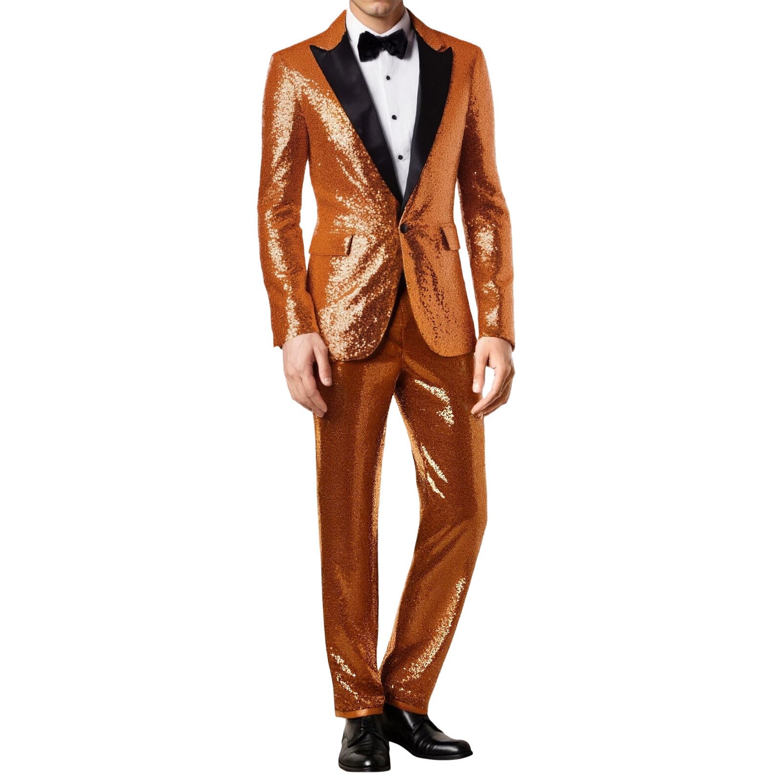 Vestito Con Paillettes Uomo Set 2 Pezzi Di Tendenza Con Paillettes Uomini Blazer E Pantaloni Brillanti Taglio Aderente Da Discoteca Per Festa Matrimonio Affari Discoteca Party Club