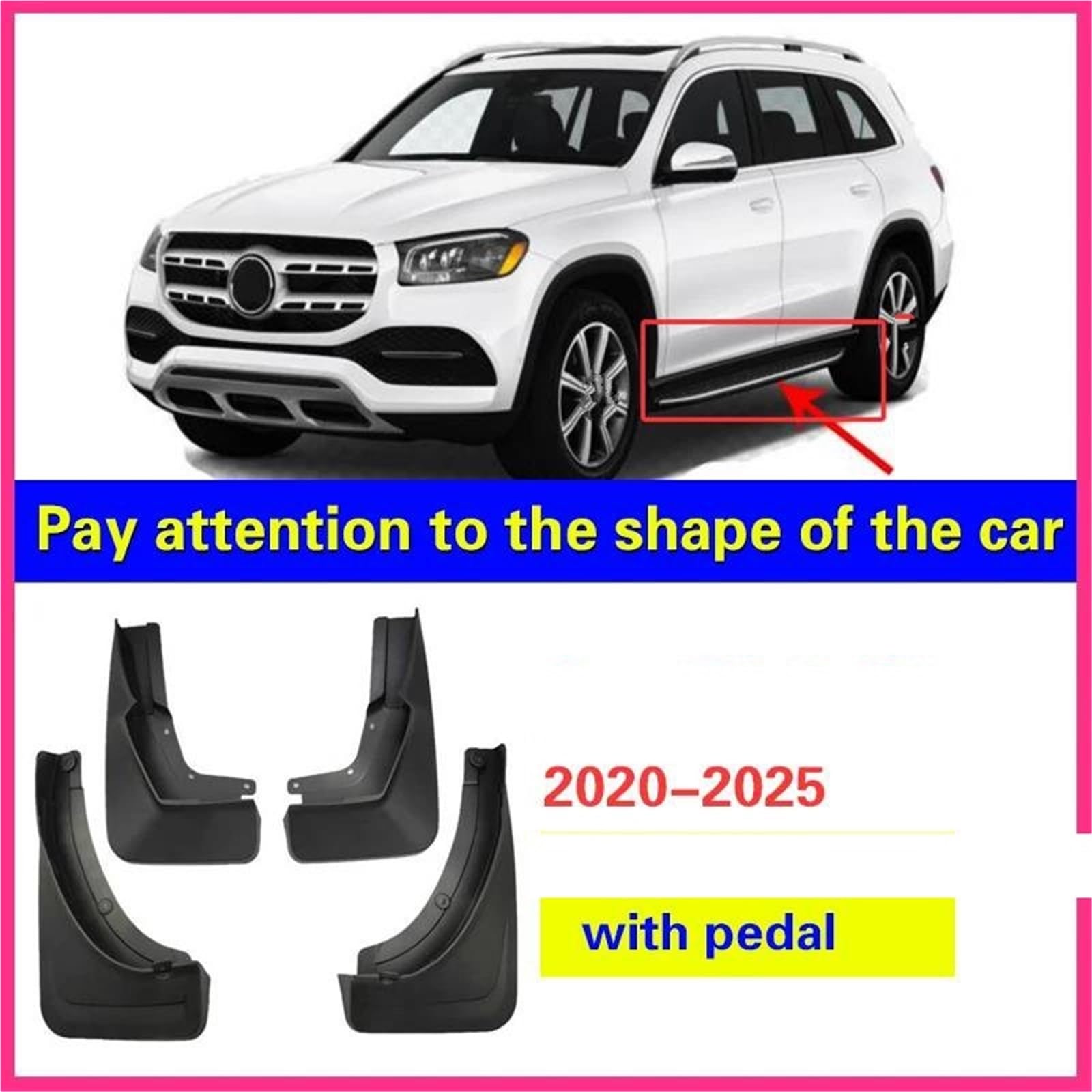 Actuador Bloqueo Portón Para Benz Para GLE Para W167 2020-2025 Guardabarros Delantero 4 Piezas
