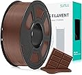 SUNLU PLA+ Filament 1.75mm, PLA Plus Filament for 3D Printer, PLA+ Filament 1kg for 3D Printing with Better Resilience, Neatly Wound, Accuracy +/- 0.03mm, Chocolate