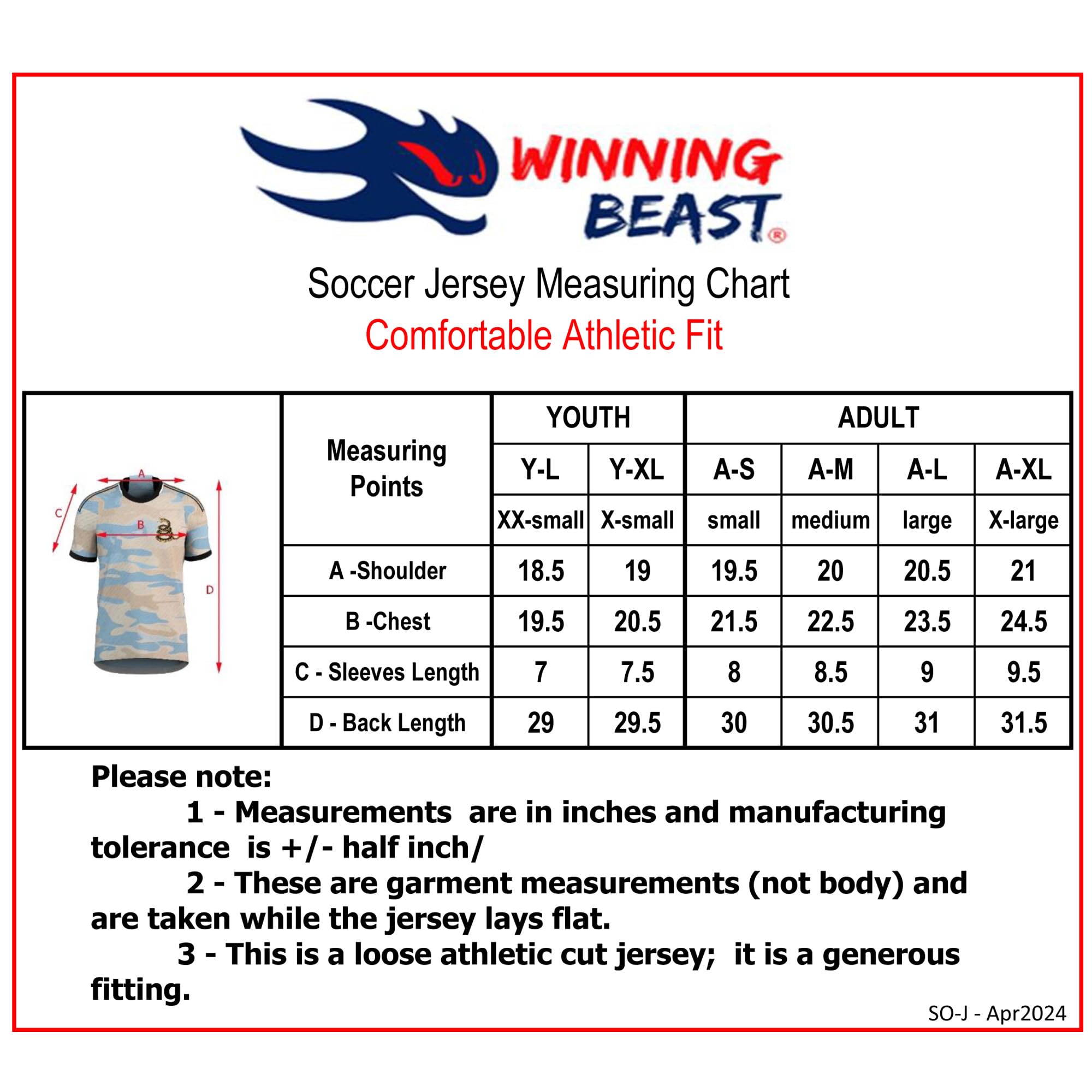 Winning Beast 2024-25 Galaxy Soccer Jersey Home Colors