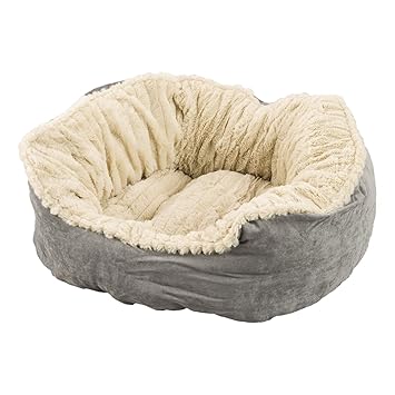 Ethical Pets Sleep Zone Carved Plush Pet Bed, 21