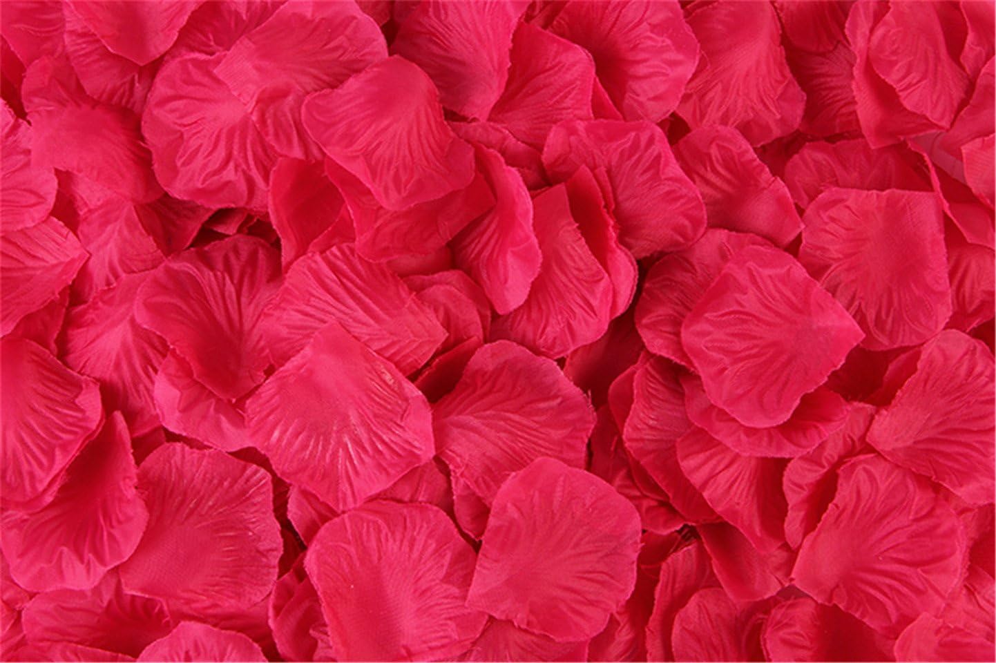 2000 PCS Artificial Silk Flower Yellow Gradient Rose Petals for Wedding Party Bridal Decoration