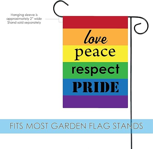 Miniatura 3 de Toland Home Garden 119521 Bandera del orgullo del orgullo de 12 x 18 pulgadas, bandera de jardín de doble cara para casa al aire libre, bandera
