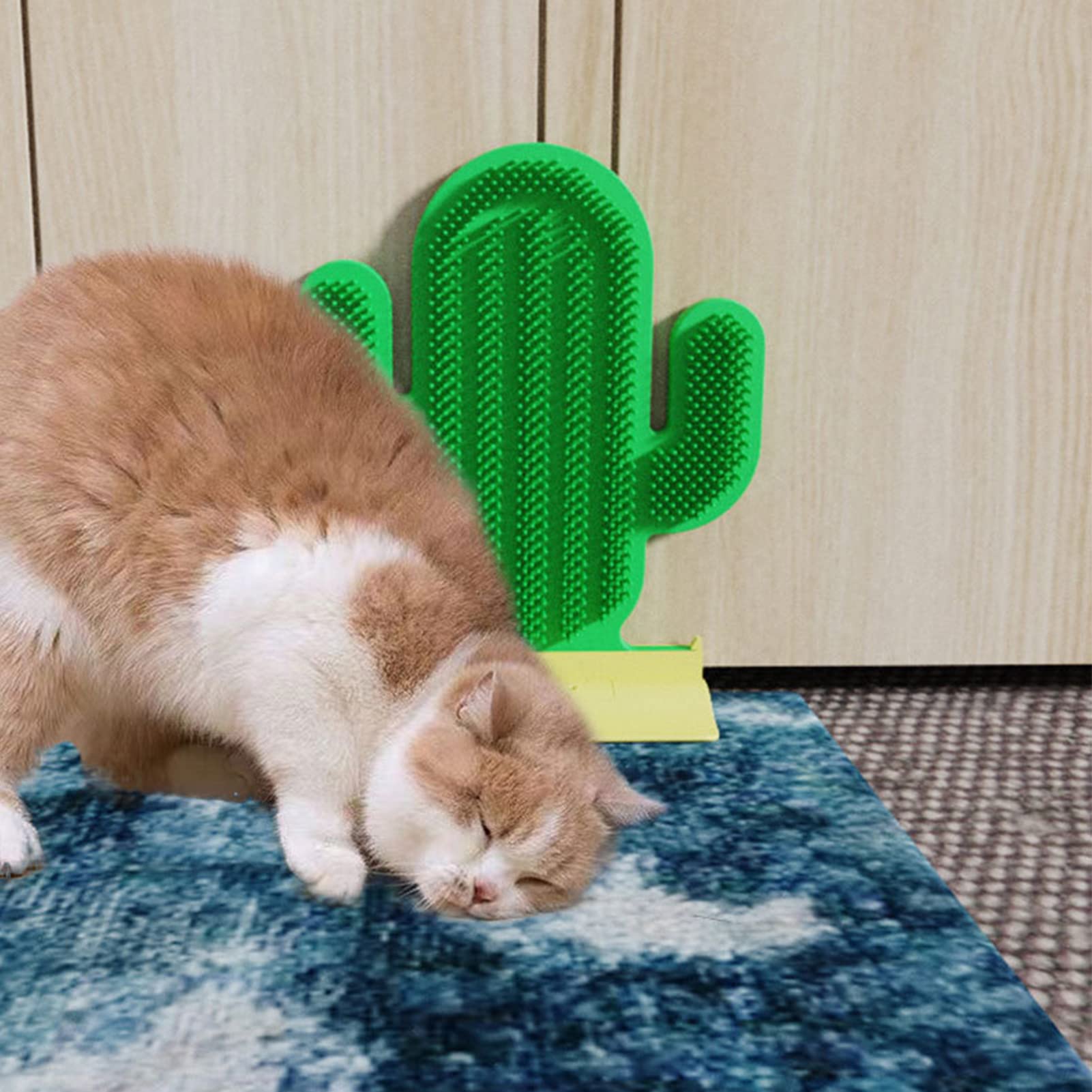 Cepillos para gatos de interior, rascador de cara de gato, cepillo de aseo suave para gatos de pelo corto y largo, juguete masajeador más suave para gatitos y cachorros
