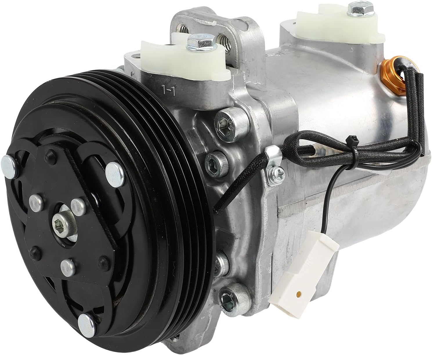 SCITOO AC Compressor with Clutch for Suzuki Grand Vitara 2.5L 1999 2000 2001 2002 2003 2004 2005, Fast Cooling Air Conditioner Compressor for Suzuki Esteem 1.6L 1995-2001
