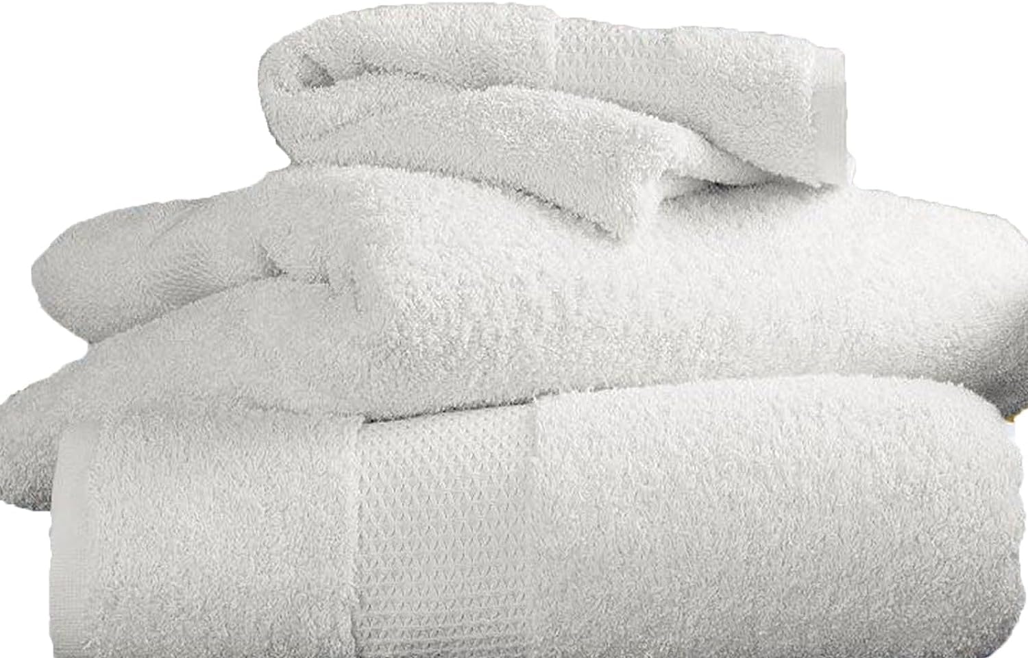 FAIRWAYUK Towels - Premium Hand Towels 4 Pack (50x80cm, 100% Egyptian Cotton, 700 GSM, Ultra Soft and Highly Absorbent Extra Large Hand Towels, Hotel & Spa Quality Bathroom Hand Towel, White