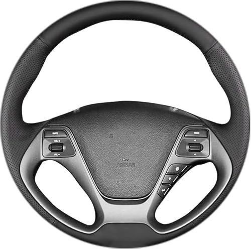 Funda protectora para volante, para Kia K3 2013-2018 Ceed Cee'd Cerato 2013-2018 Forte Koup Forte5 2014-2018, funda de cuero cosida a mano para