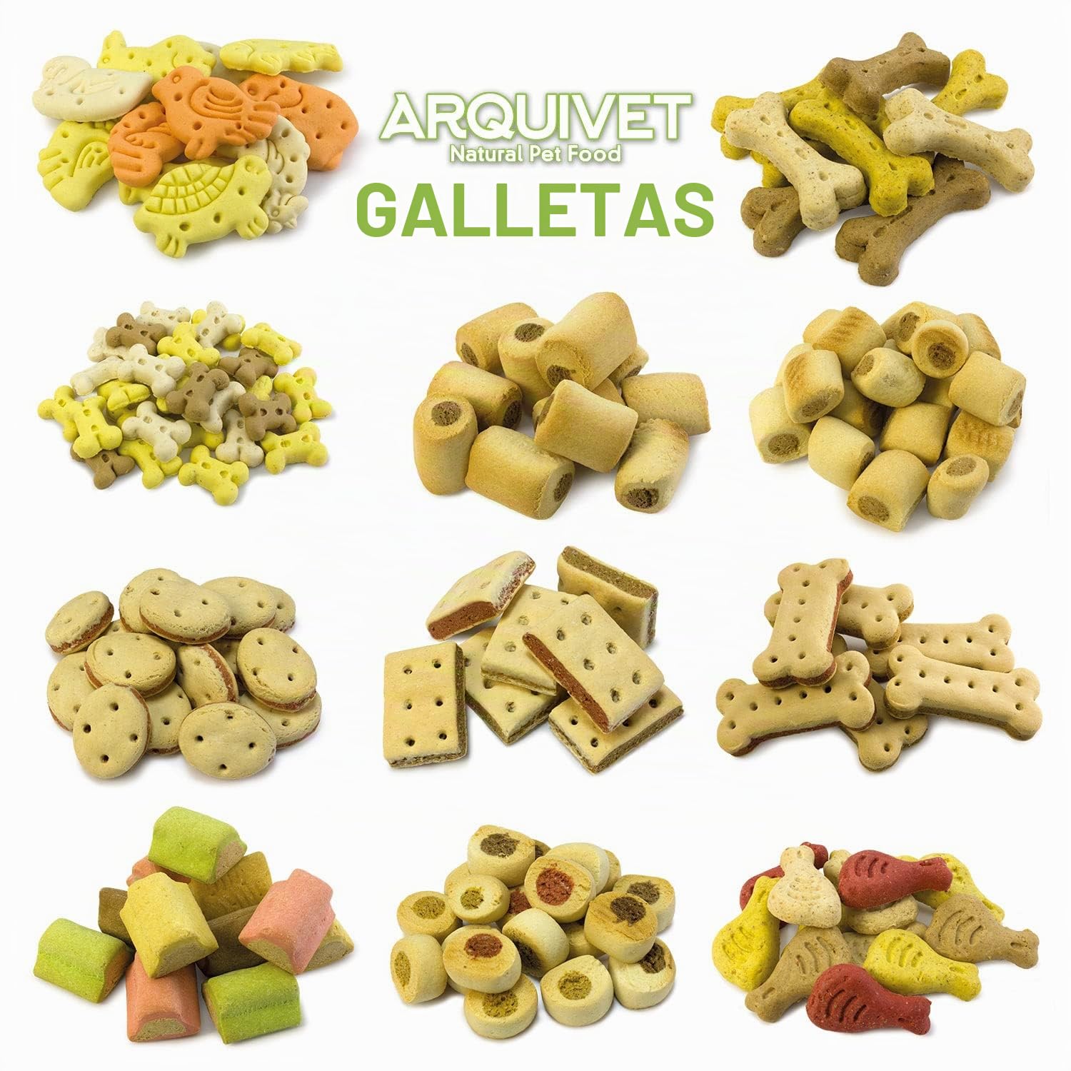 Arquivet Biscuits - Galletas para Perros Mini Rolls, 10 kg (Paquete de 1)