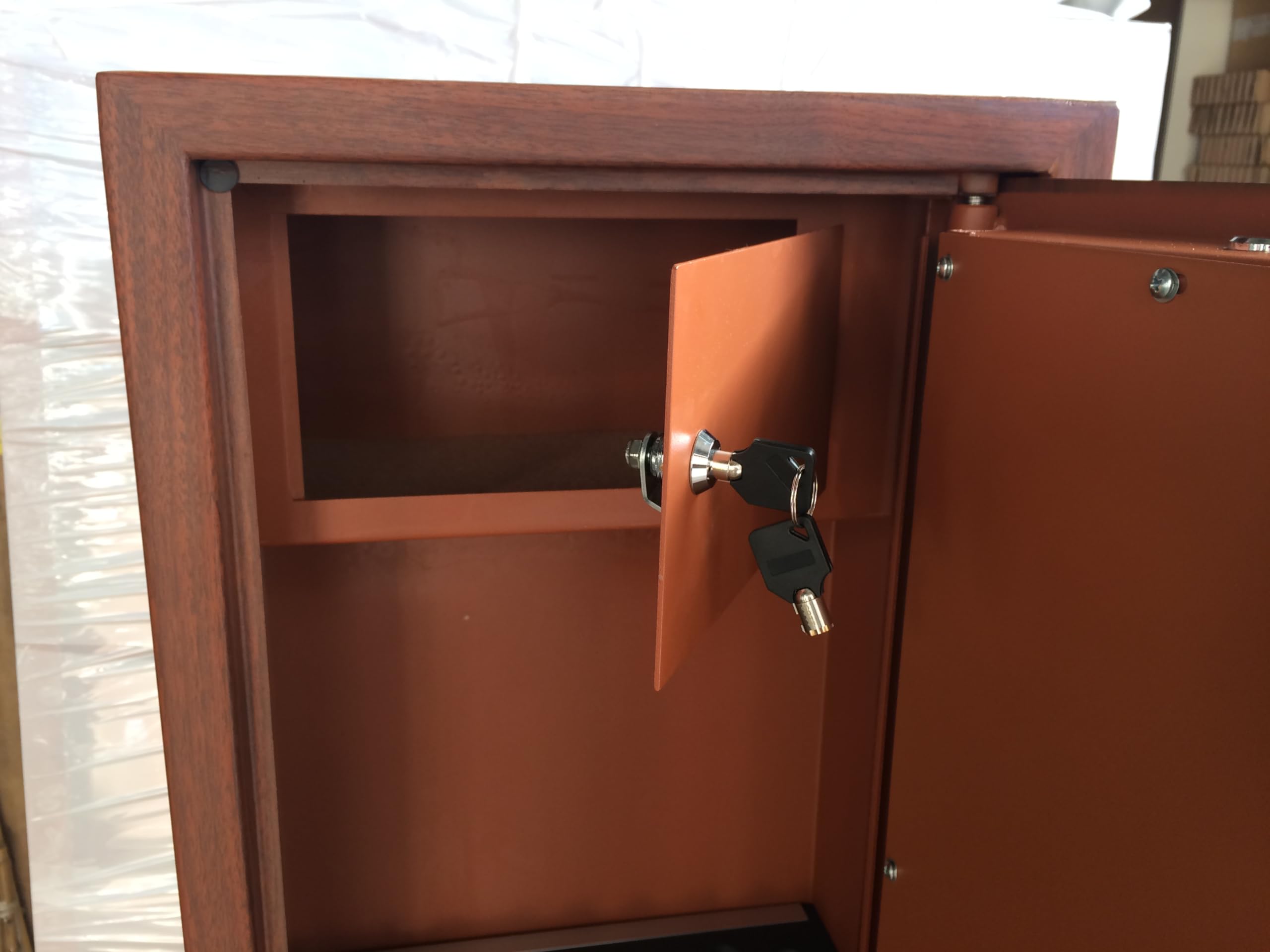 Armadio blindato portafucili Fuciliera a 4 posti colore legno