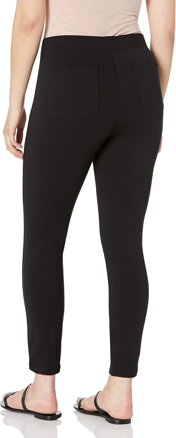 Daily Ritual Women's Ponte Knit Seamed-Front 2-Pocket Legging
