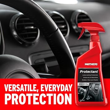Mothers Protectant, 24 oz. Long-Lasting UV Protection for Rubber, Vinyl & Plastic, Shields Dash, Trim, Bumpers & Tires from Fading, Cracking & Drying, Restores a Clean OEM Finish (05324)