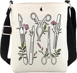 WCGXKO Surgical Tech Messenger Bag Doctor Plastic Surgeon Gifts Surgery Medical Med School Graduation Crossbody Bag