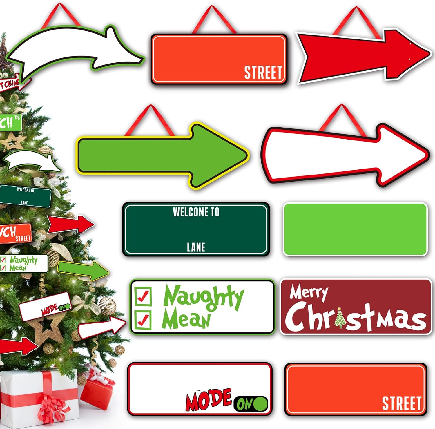 Christmas Tree Decorations - 20 Packs Christmas Tree Hanging Ornament Holiday Xmas Ornaments Xmas Decorations Decor Home Indoors