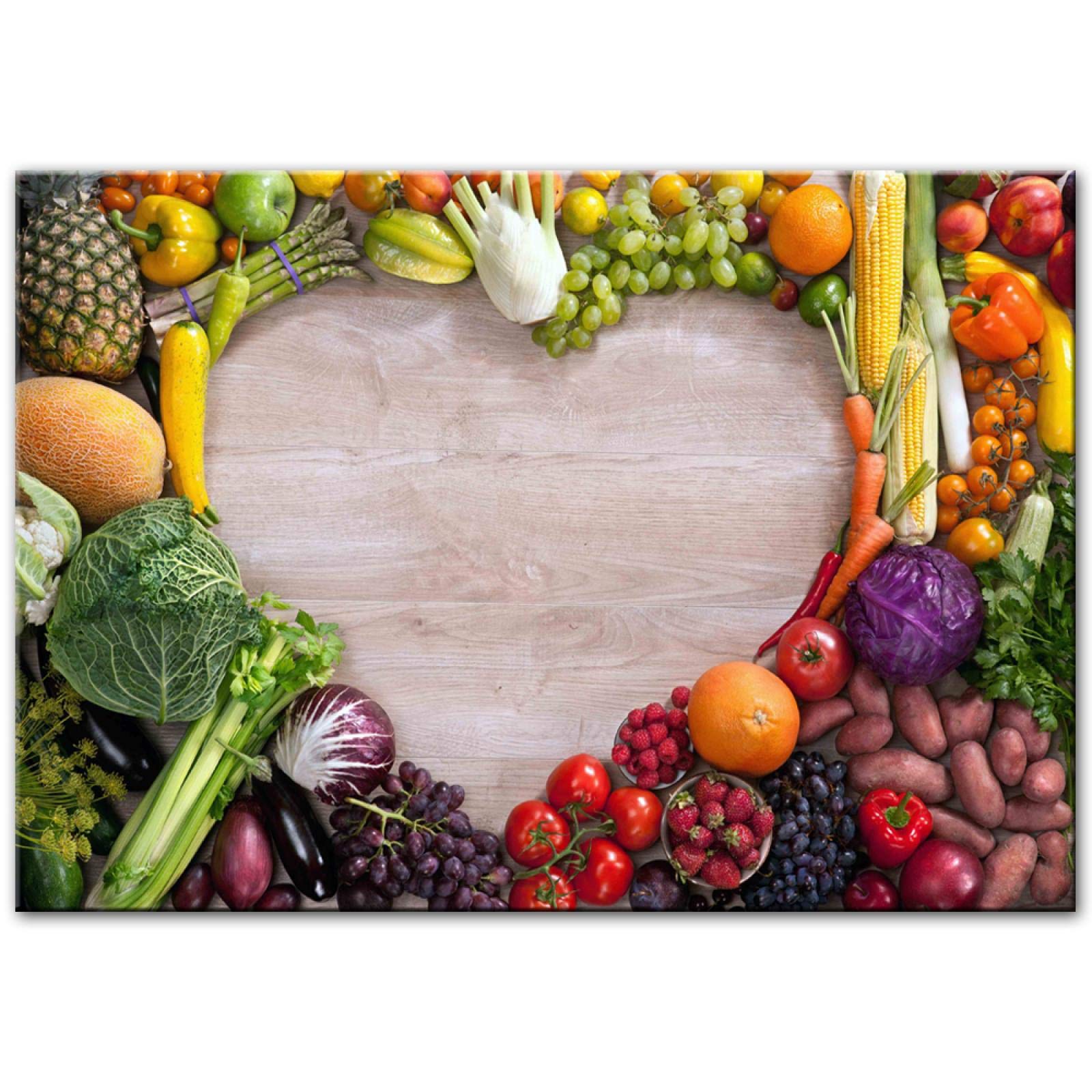 Pósteres e impresiones de pared realistas Rompecabezas de amor vegetal Lienzo Arte de la pared Decoración moderna Impresiones en lienzo Sala de cocina Cuadros de pared Decoración 60x90cm Sin marco
