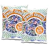 ALBERT'S Candy Assorted Fruit Chews Candy, Individually Wrapped (2-Pack, 240 Pieces/Bag)