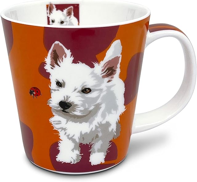 Leslie Gerry Bone China Mug Westie