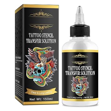 Tattoo Stencil Transfer Gel,Professional Tattoo Transfer Lotion Formula for Tattoos Supplies Long-Lasting Stencil Gel Body Paint Art Safe Cream150ML