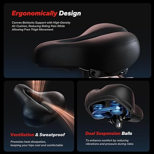 Miniatura 5 de MERACH Bicicleta estática magnética, bicicleta de ciclismo de interior con aplicación de desarrollo propio, capacidad de peso de 350 libras y