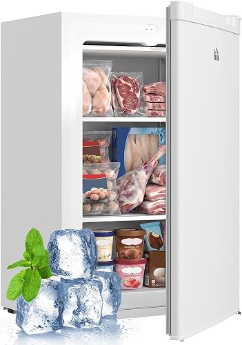 HOMCOM US800-195V80WT0131 3 cu ft Upright Freezer White
