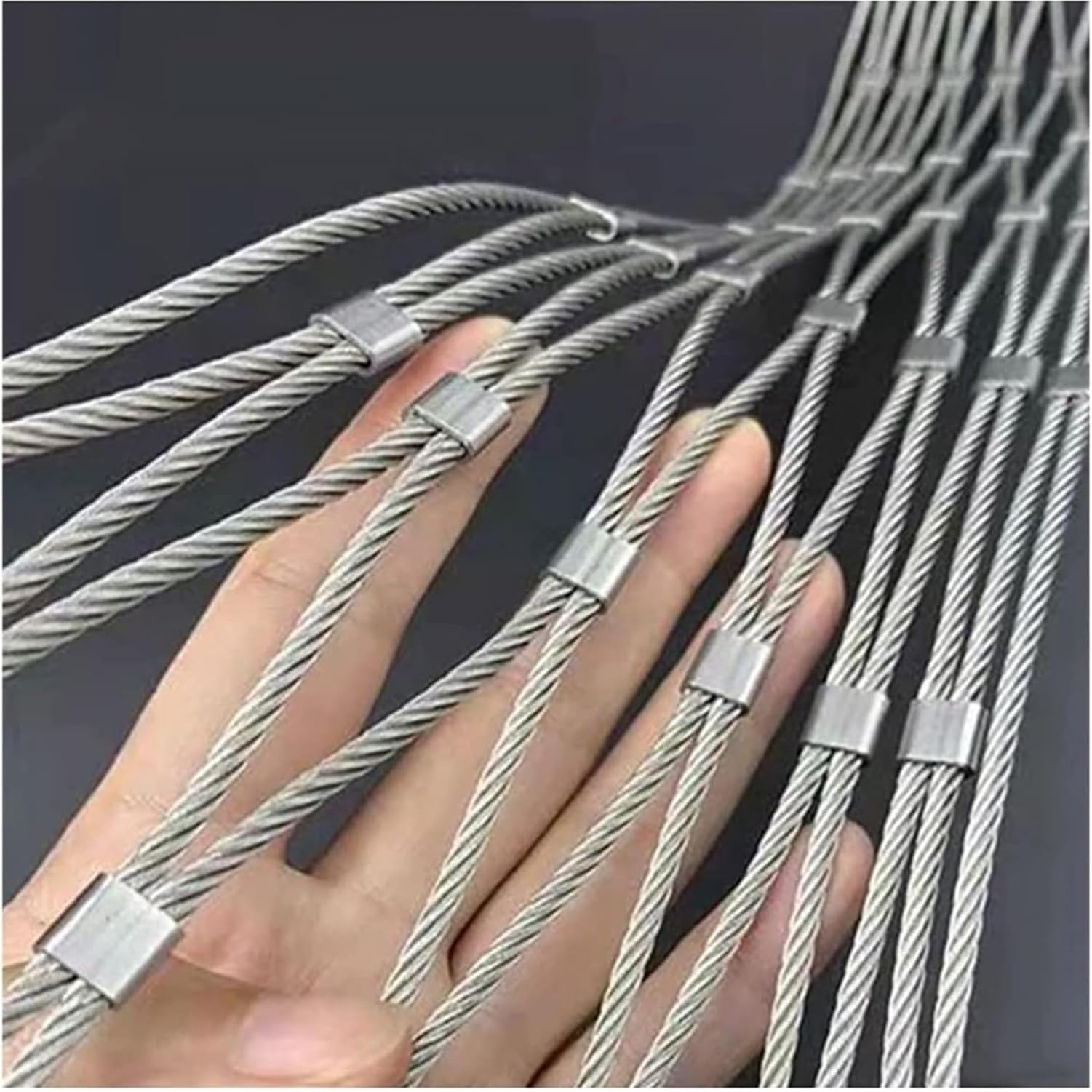 Filet en corde d'acier inoxydable de protection pour jardin