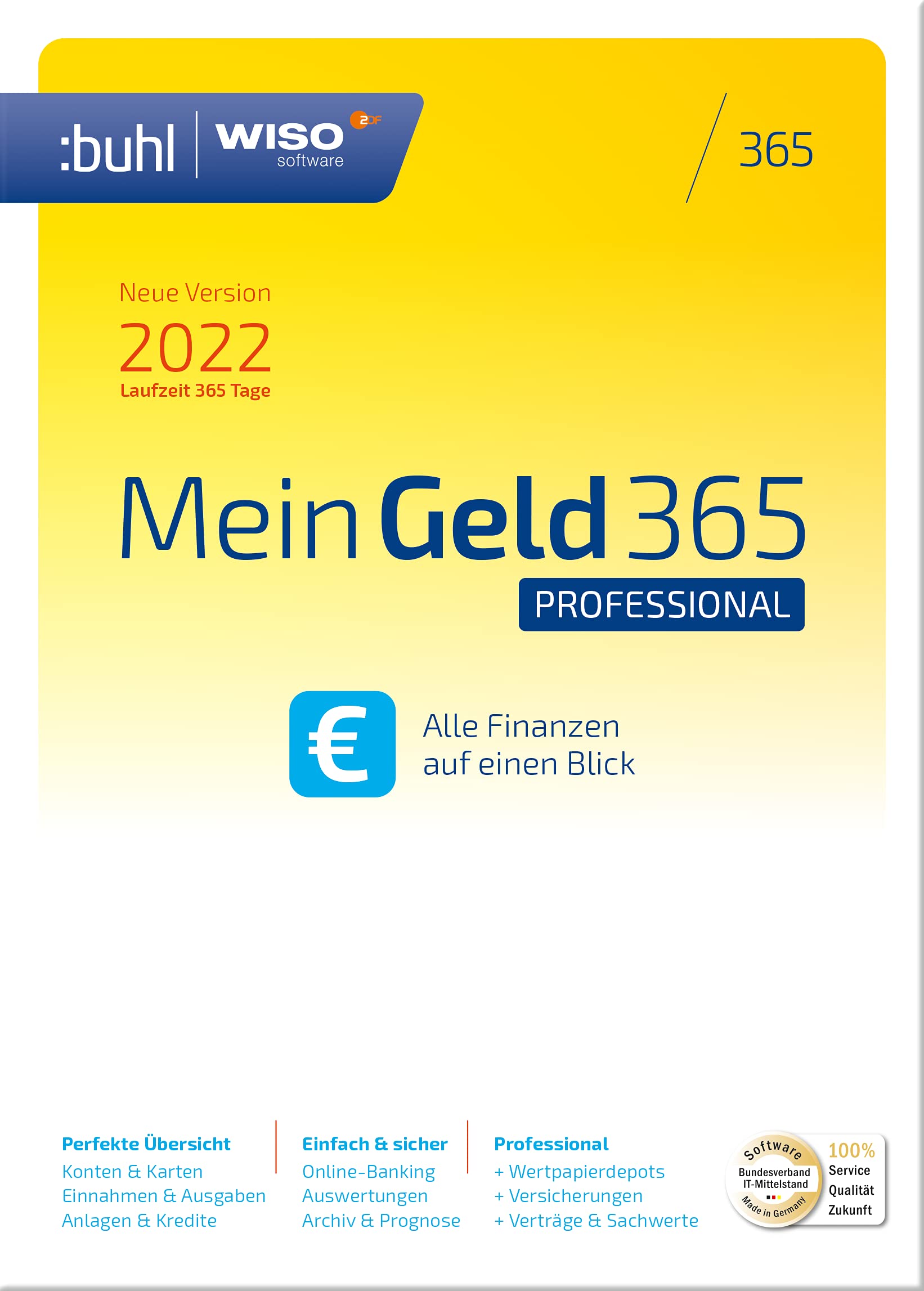WISO Mein Geld Professional 365 | 2022 | PC Aktivierungscode per Email