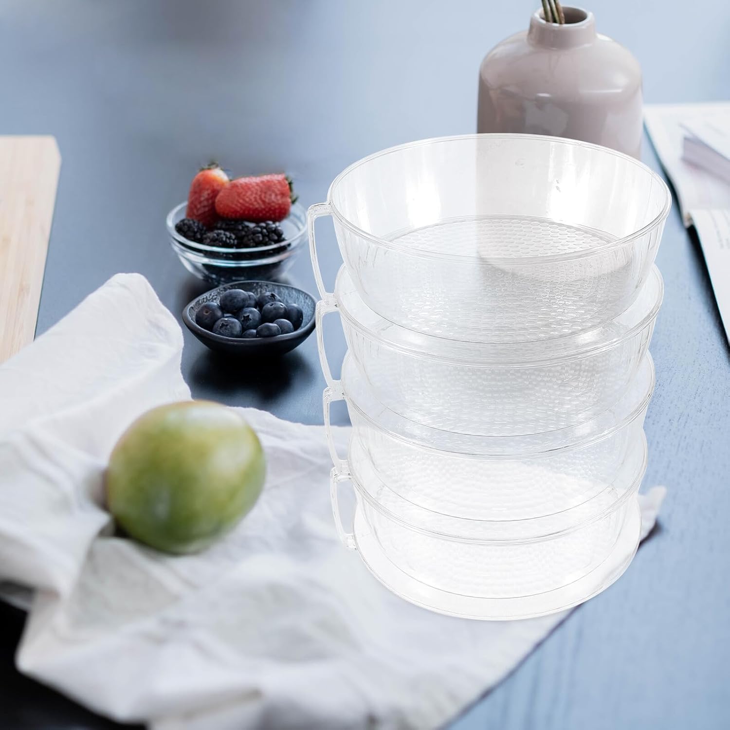 Generic Multilayer Food Cover Four-layer Stackable Insulated Dustproof Serving Dish Cover for Home Dining Table and Outdoor Picnic