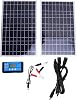 200W Solar Panel Kit with Aluminum Frame and Monocrystal Silicone - High Efficiency 23% Conversion Rate, Weatherproof IP67 Compatible, 200W Output, Perfect for RV, Outdoor, Off Grid Power Supply