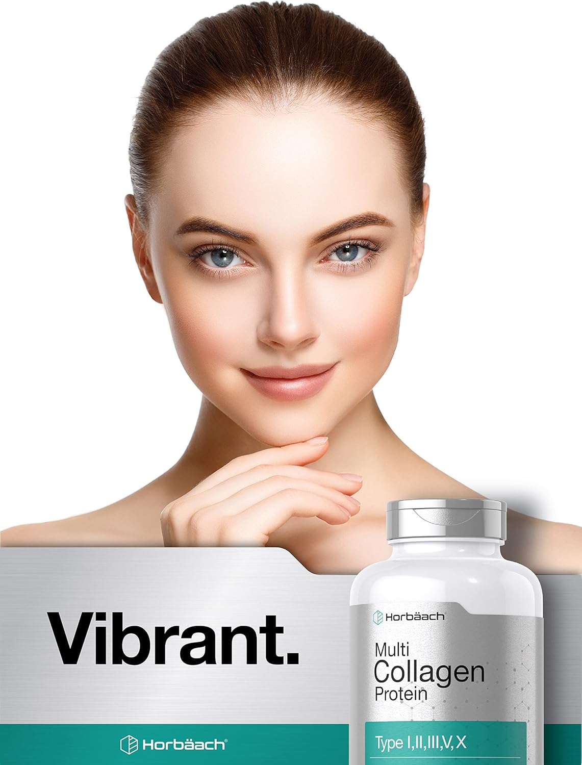 Multi Collagen Protein 2000 mg | 180 Capsules | Type I, II, III, V, X | Collagen Peptide Pills | Keto & Paleo Friendly, Gluten Free Supplement | by Horbaach : Health & Household