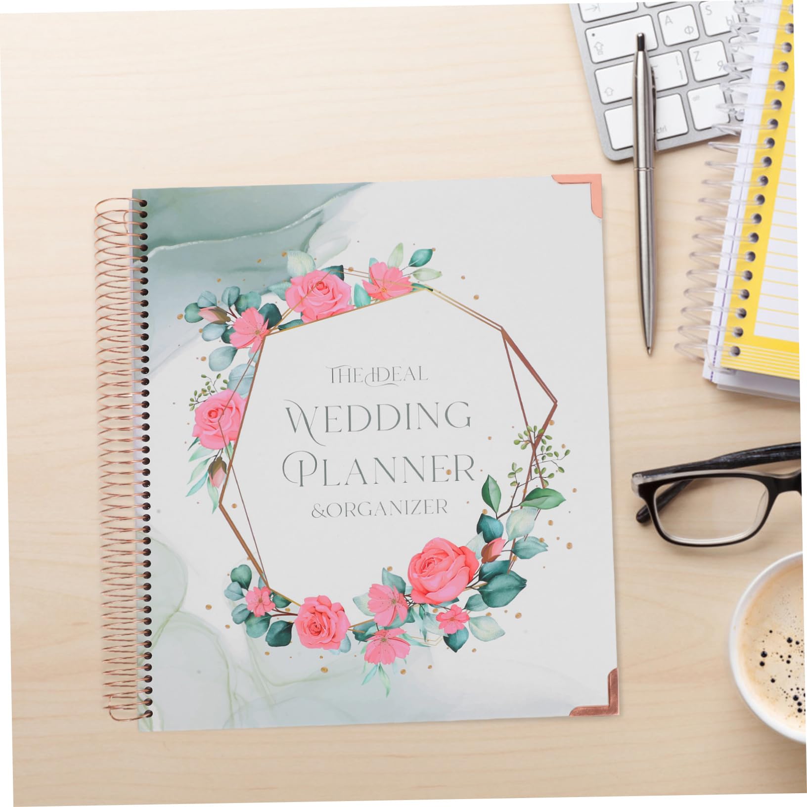 Operitacx Hochzeitsplaner Buch mit Hochzeitscheckliste Notizbuch Design und Detailliertem Zeitplan für Hochzeitsplanung und Verlobung Papier
