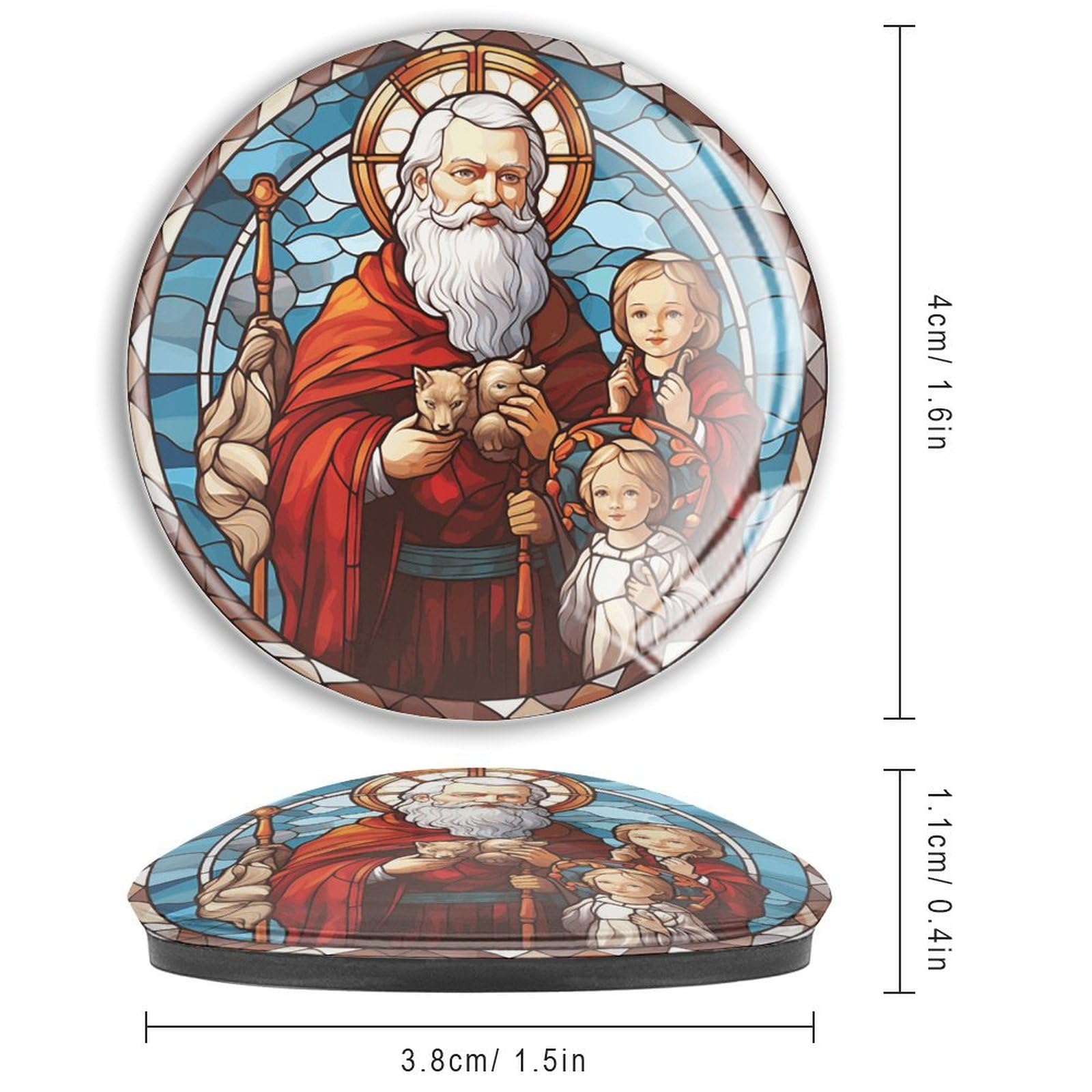 Buntglas-Kühlschrankmagnete für Whiteboard, traditionelles orientalisches Glas, starke Magnete, bunte Magnete für Whiteboard, Büro, Schränke, Küche, 4 Stück