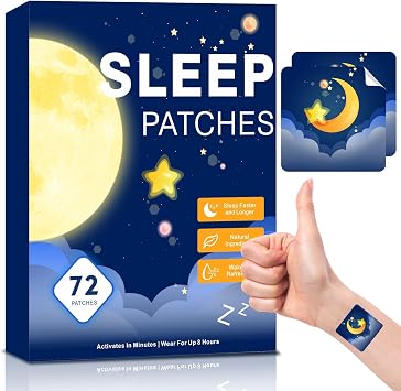 Sleep Patches, 72Pack Sleep Patches for Adults Extra Strength, Natural Plant Based Sleep Support, Easy to Use with Melatonin & Valerian for Night Rest